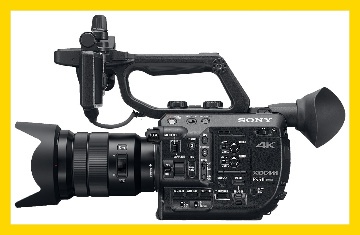 Sony PXW-FS5 II 4K Cinema Compact Camera available for rental to Rome Milan Florence and the Italy